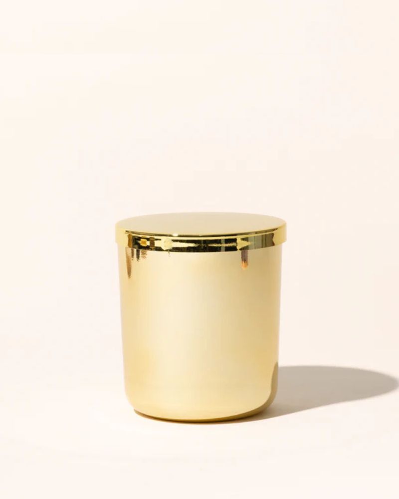 luxe metal candle lid with gasket